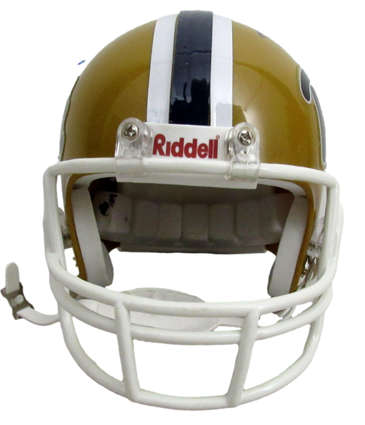 Tony Dorsett Signed/Inscribed Gold Pitt Mini Football Helmet JSA 213123