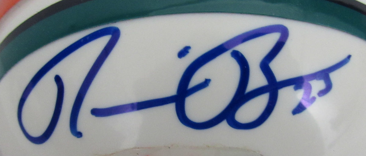 Ronnie Brown Signed/Autographed Dolphins Mini Football Helmet JSA 213126