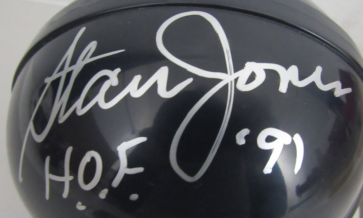 Stan Jones HOF Signed/Inscribed Chicago Bears Mini Football Helmet JSA 213129