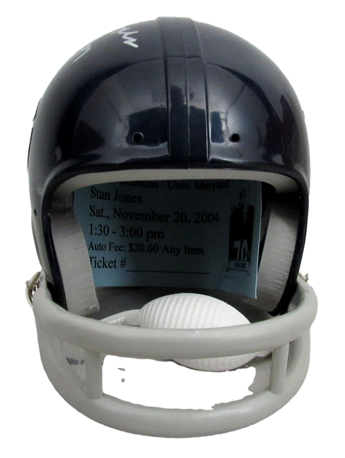 Stan Jones HOF Signed/Inscribed Chicago Bears Mini Football Helmet JSA 213129