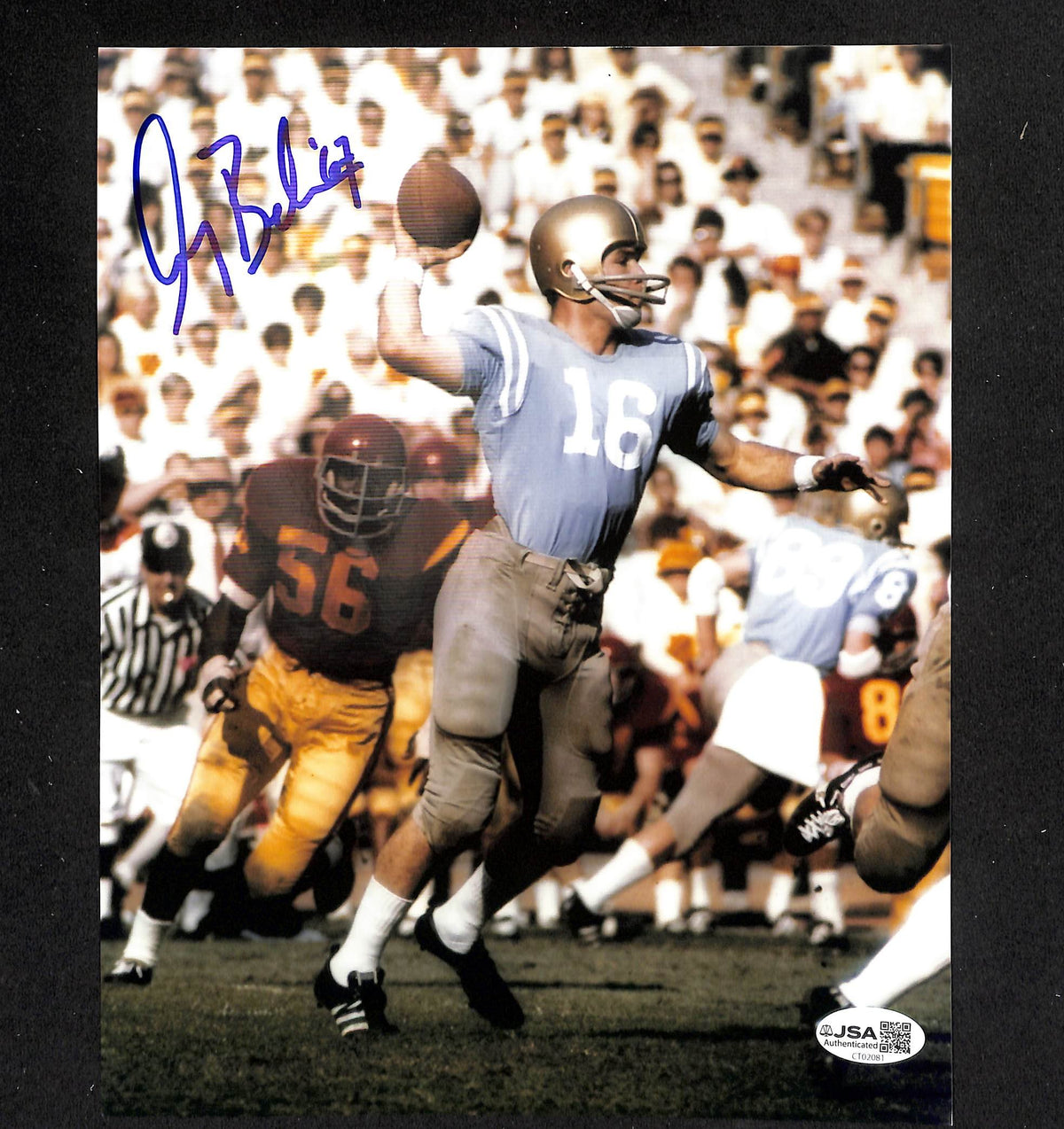 Gary Beban Signed/Autographed 8x10 Photo UCLA Bruins JSA 214262