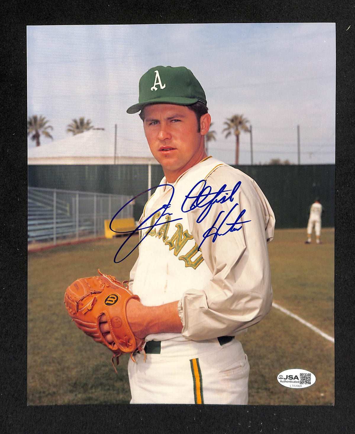 Jim Catfish Hunter HOF Signed/Autographed 8x10 Photo Athletics JSA 214272