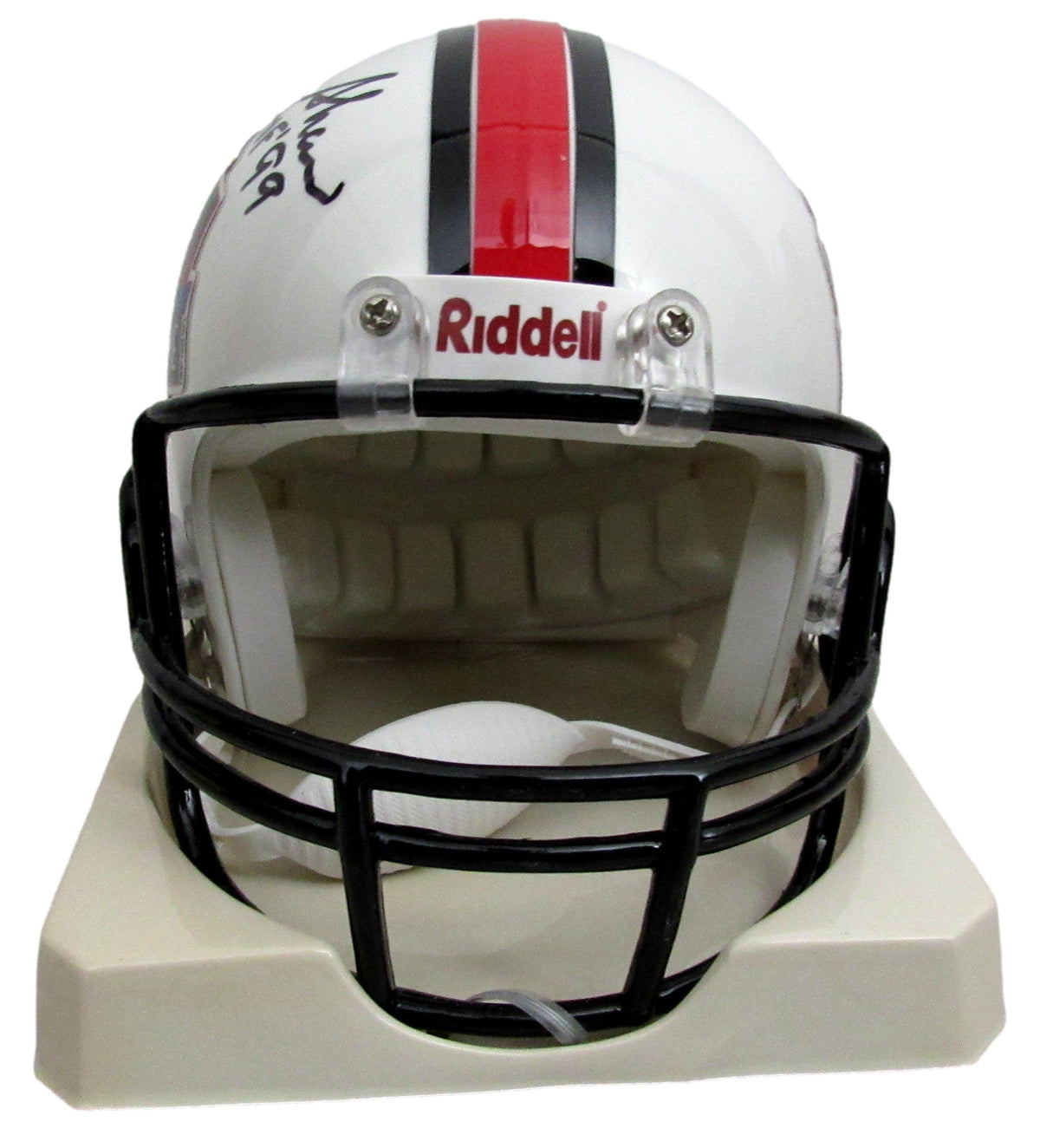 Billy Shaw HOF Signed/Inscribed HOF Logo Mini Football Helmet JSA 213131
