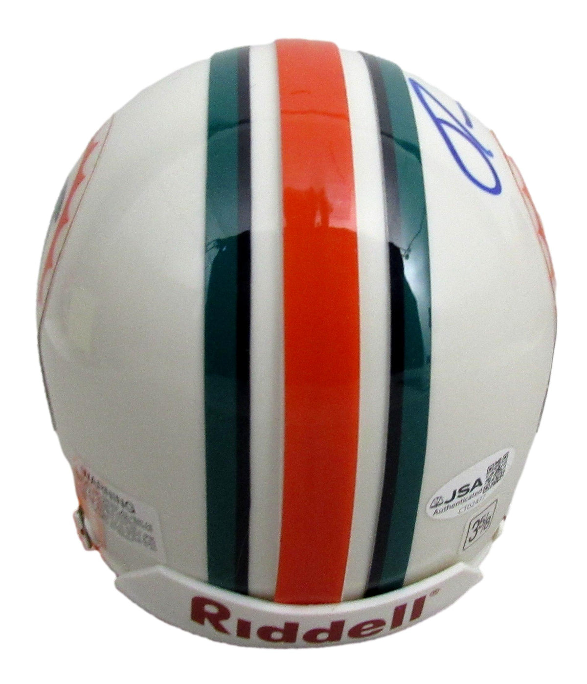 Ronnie Brown Signed/Autographed Dolphins Mini Football Helmet JSA 213134