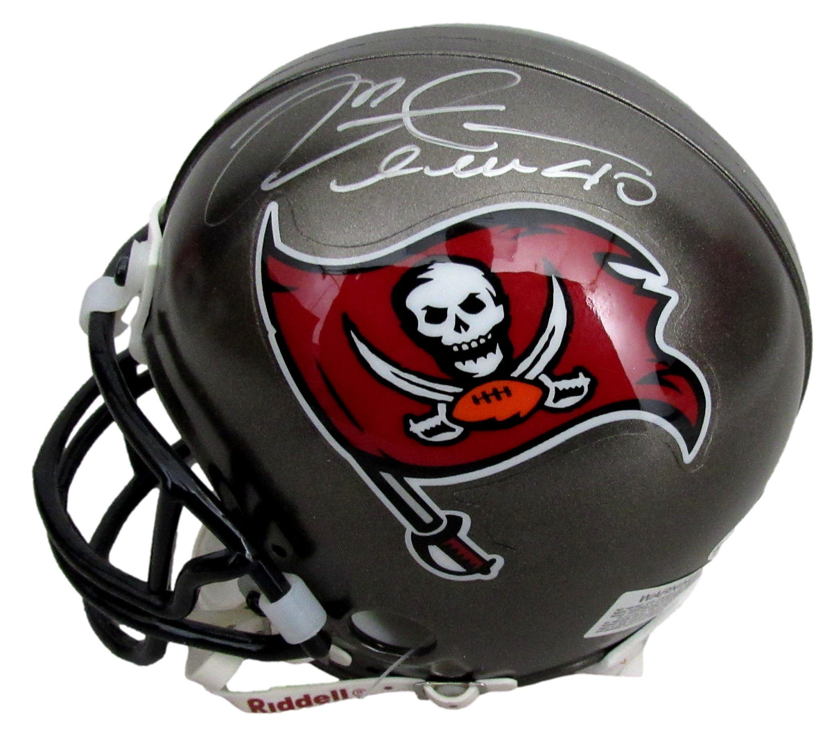 Mike Alstott Signed/Autographed Buccaneers Mini Football Helmet JSA 213136
