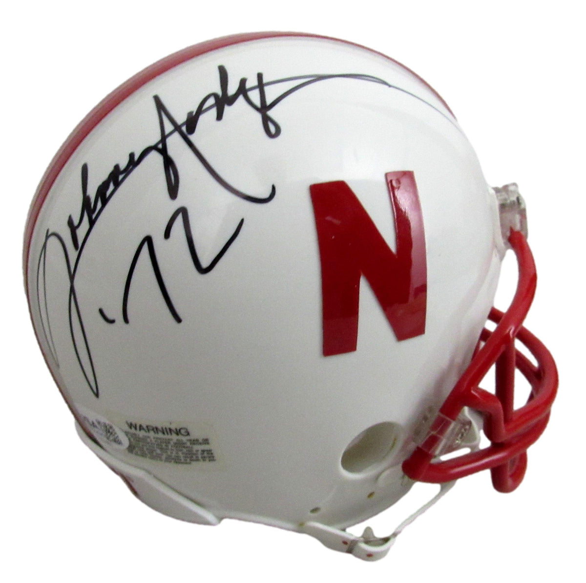 Mike Rozier/Johnny Rodgers Signed/Inscr Oklahoma Mini Football Helmet JSA 213137