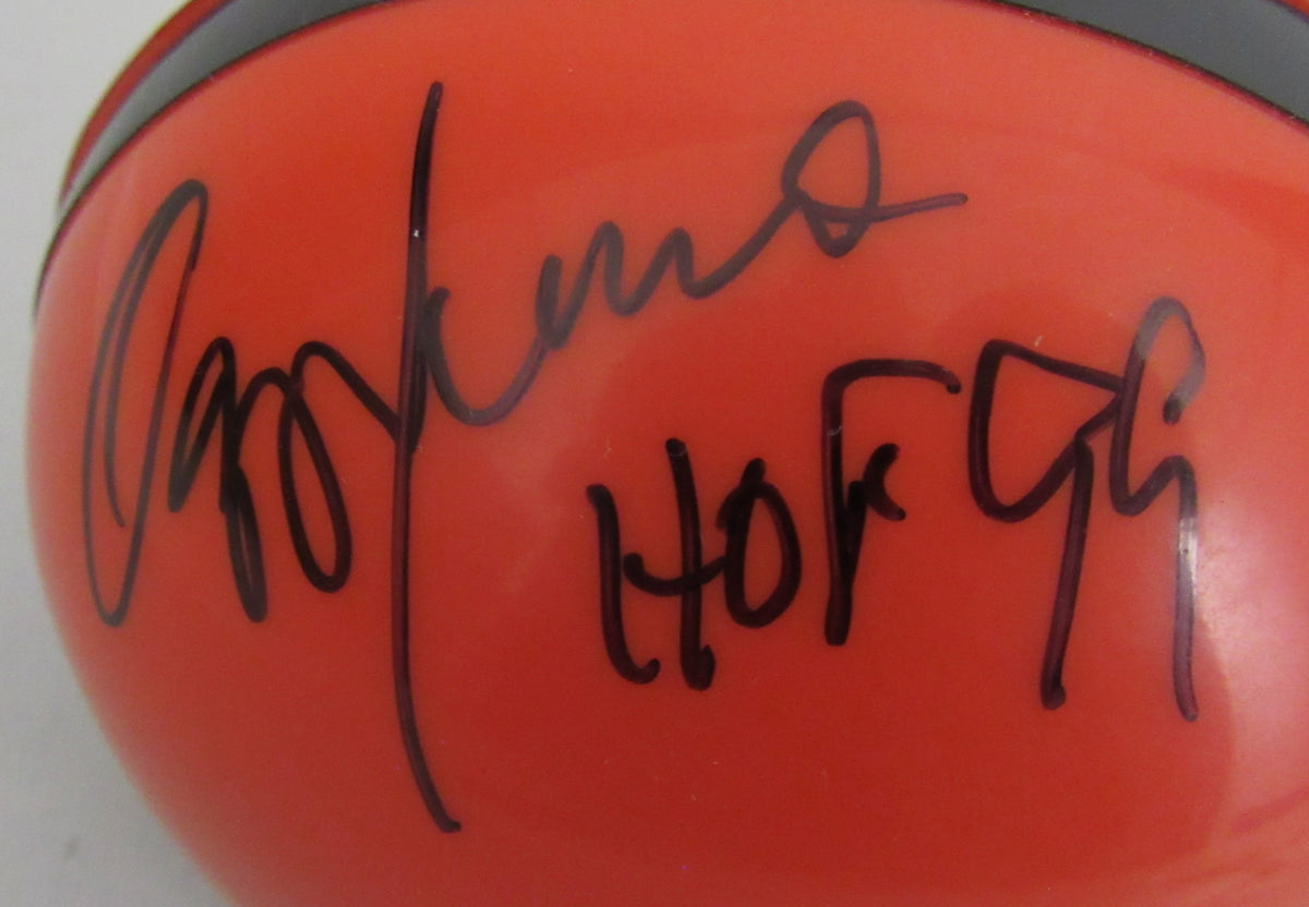 Ozzie Newsome HOF Signed/Inscribed Browns Mini Football Helmet JSA 213139