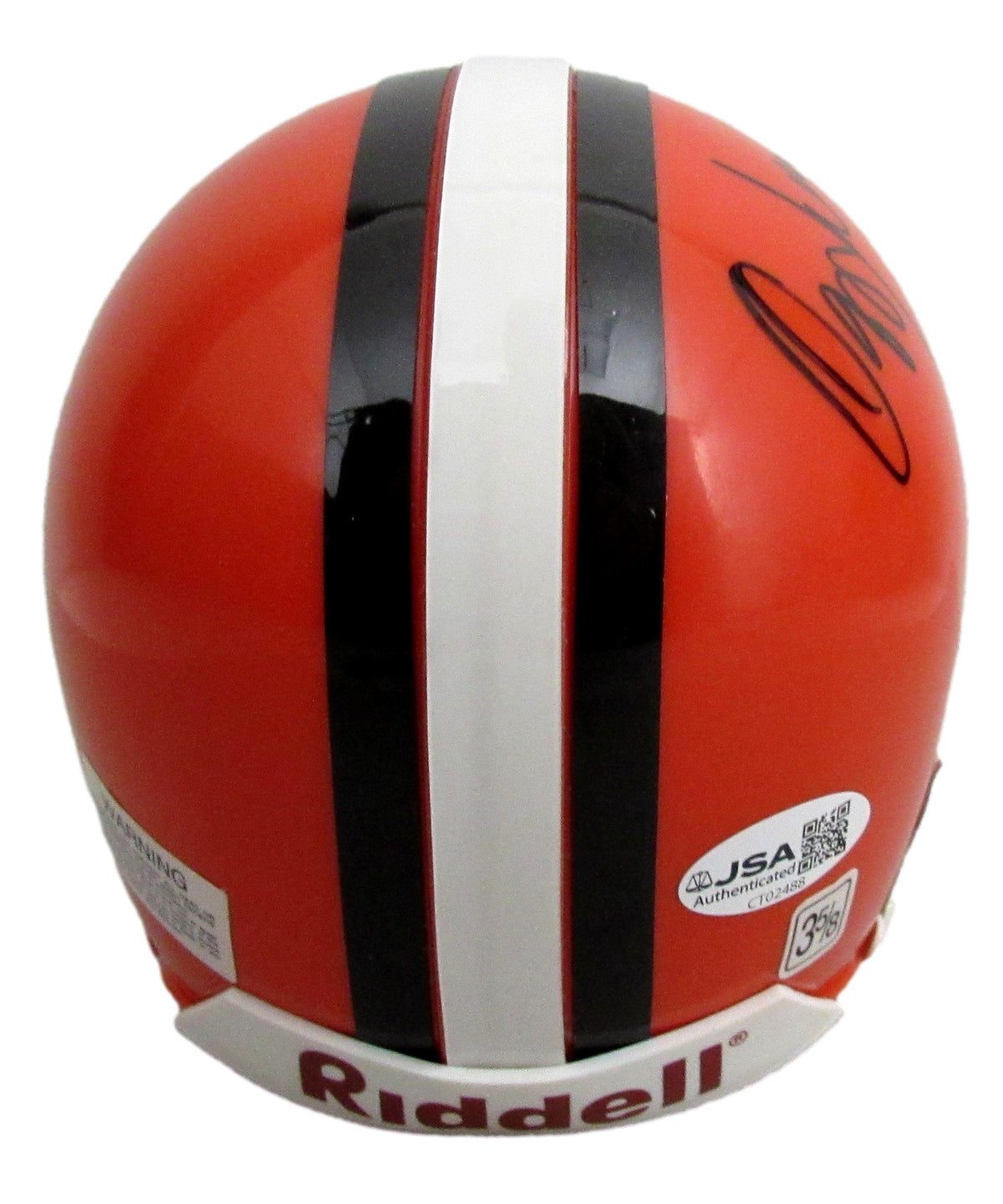 Ozzie Newsome HOF Signed/Inscribed Browns Mini Football Helmet JSA 213139