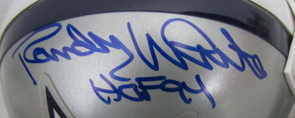 Randy White HOF Signed/Inscribed Cowboys Mini Football Helmet JSA 213140