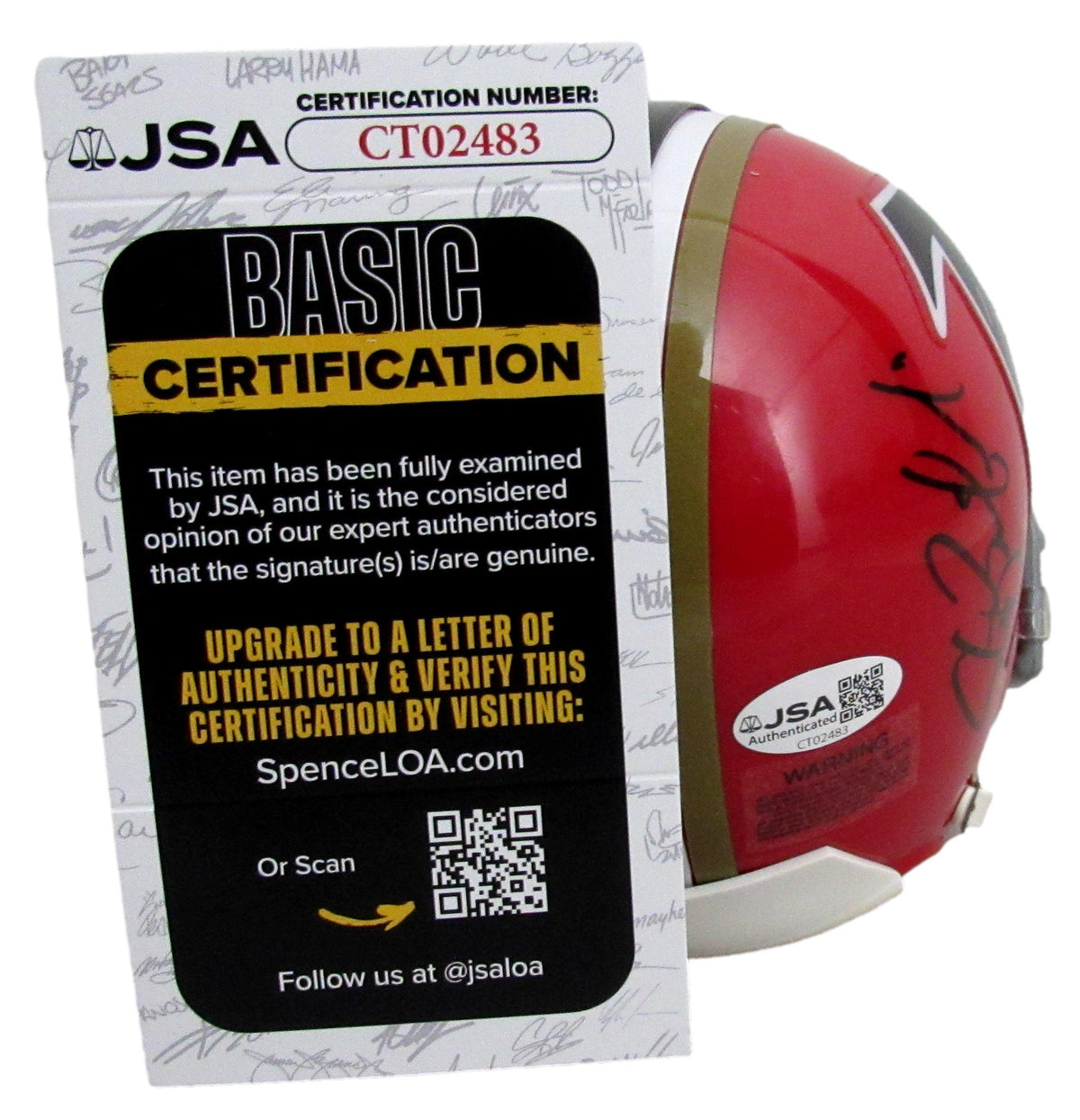 Steve Bartkowski Signed/Auto Atlanta Falcons Mini Football Helmet JSA 213141