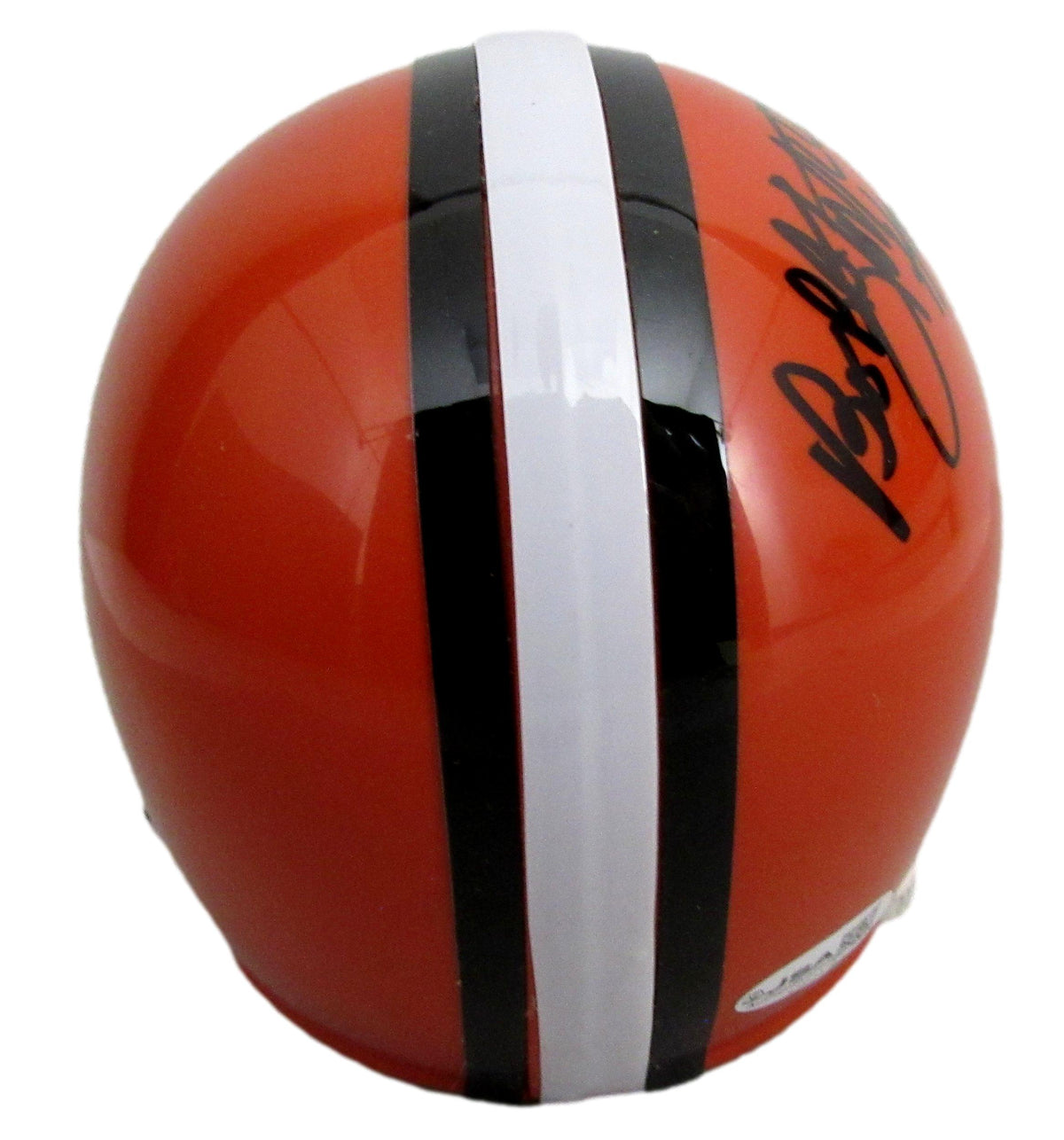 Bobby Mitchell HOF Signed/Inscribed Browns Mini Football Helmet JSA 213144