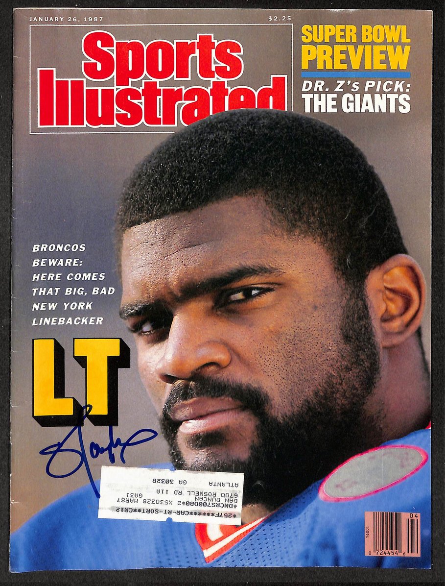 Lawrence Taylor HOF Signed/Autographed 1987 Sports Illustrated Giants JSA 214519