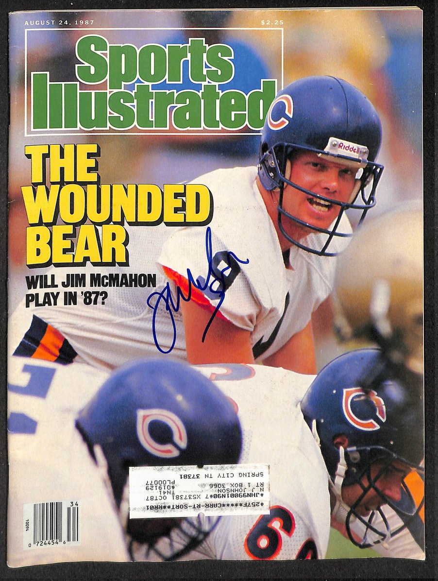 Jim McMahon Signed/Autographed 1987 Sports Illustrated Bears JSA 214525