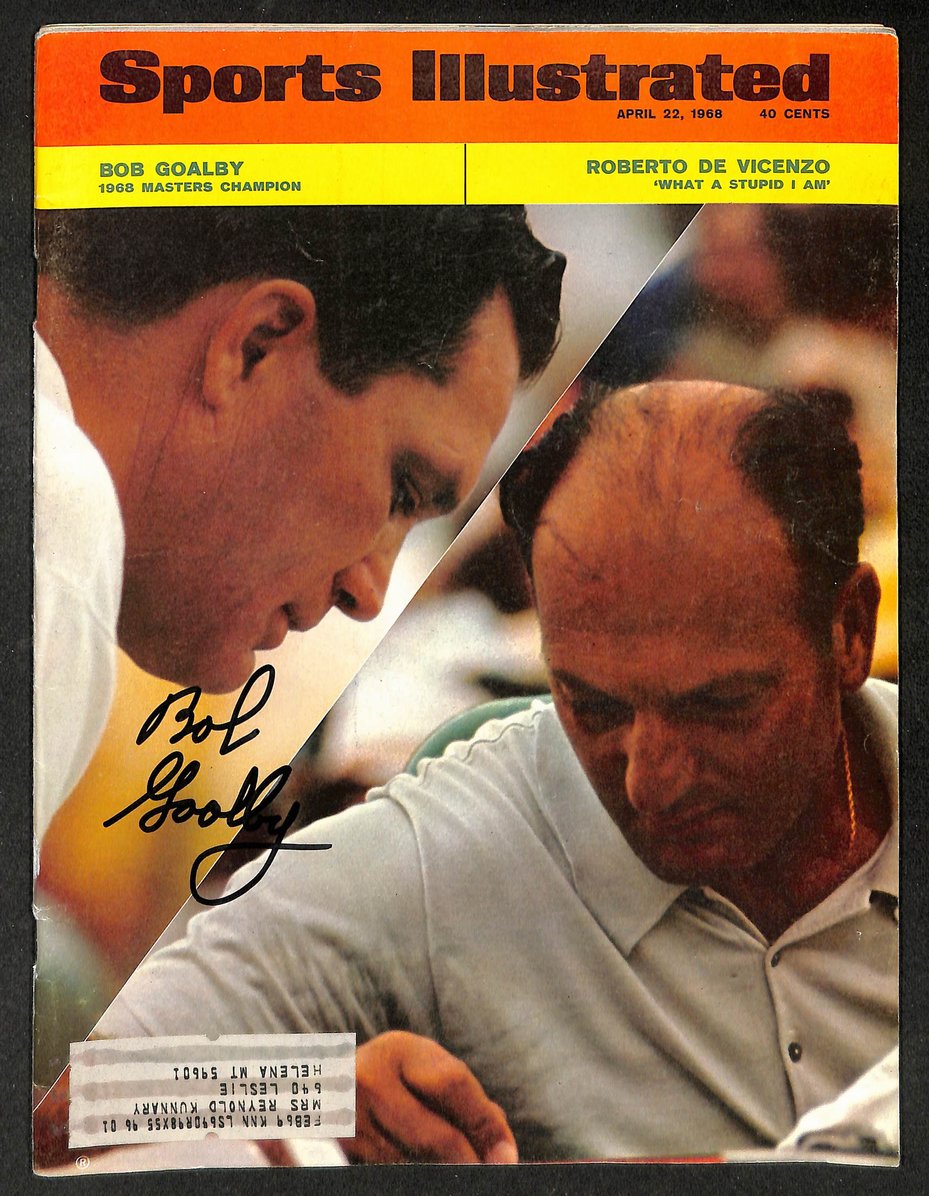 Bob Goalby Signed/Autographed 1968 Sports Illustrated PGA Golf JSA 214531