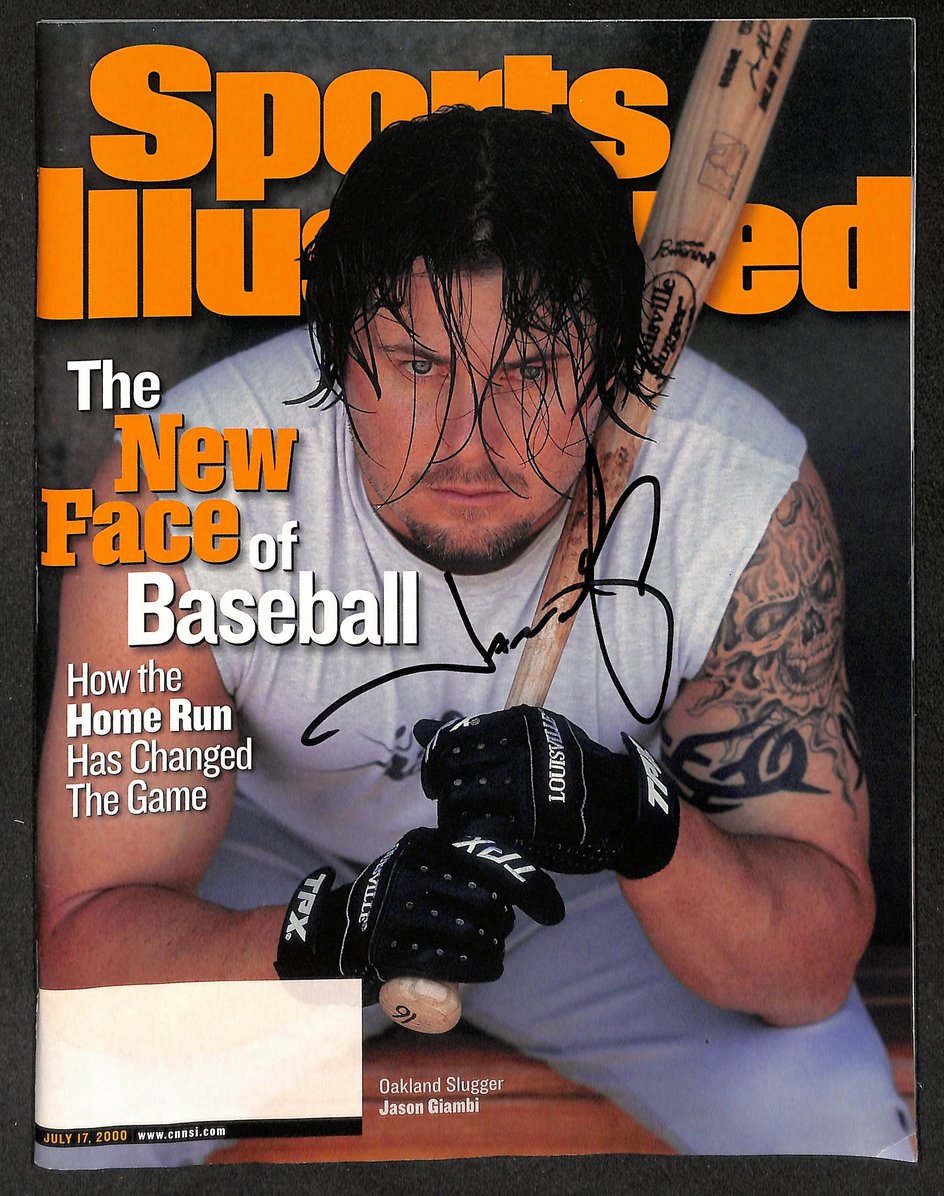 Jason Giambi Signed/Autographed 2000 Sports Illustrated Athletics JSA 214535
