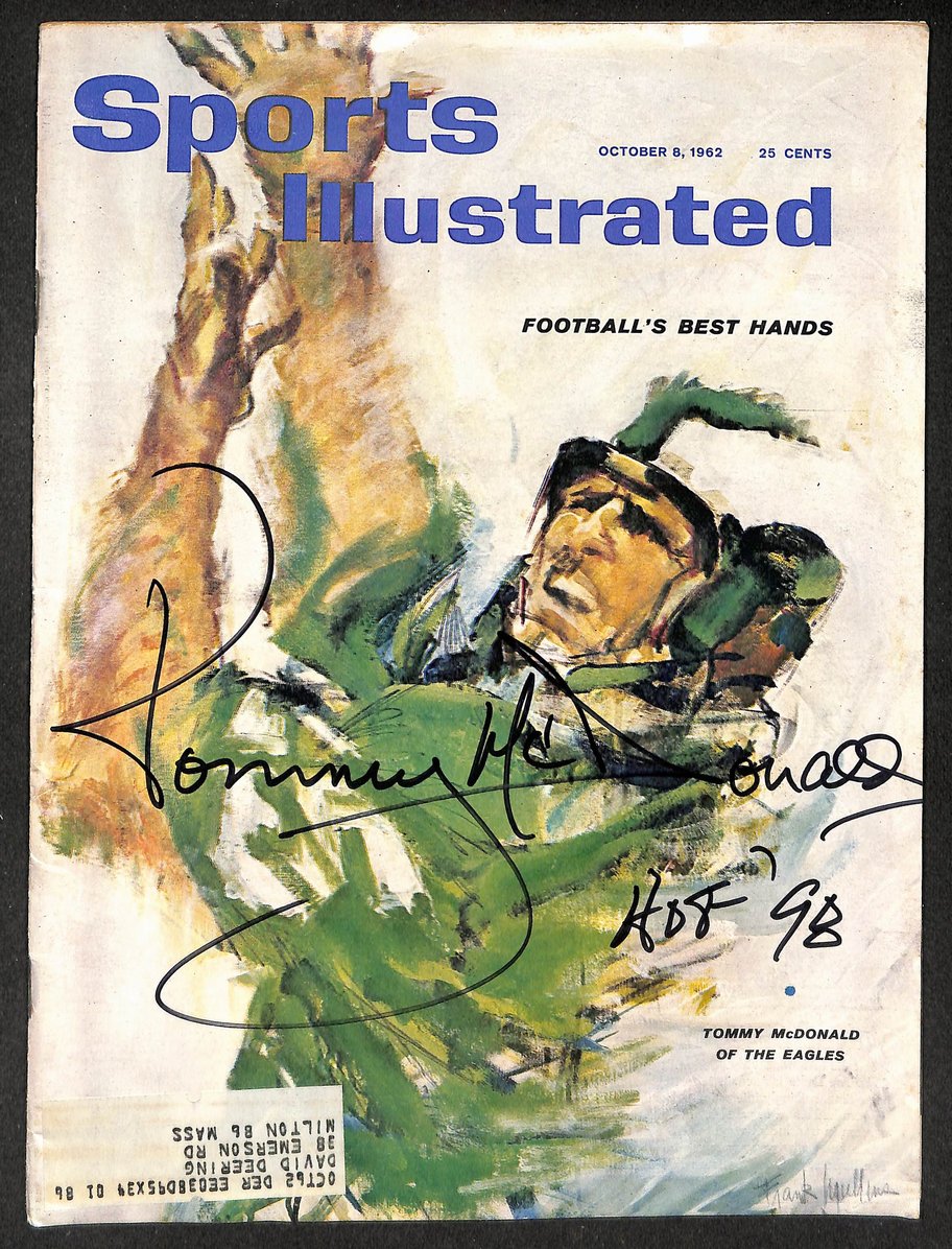 Tommy McDonald HOF Signed/Autographed 1962 Sports Illustrated Eagles JSA 214541