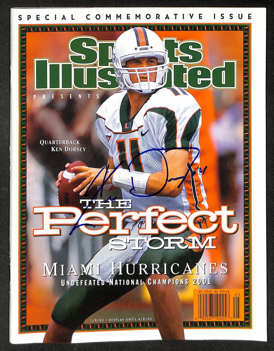 Ken Dorsey Signed 2002 Sports Illustrated Commemorative Miami JSA 214546