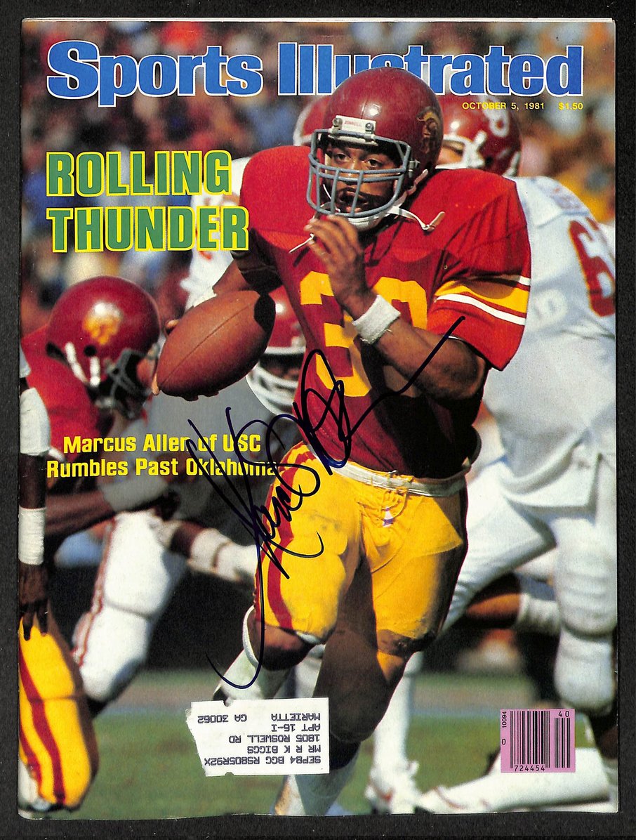 Marcus Allen Signed/Autographed 1981 Sports Illustrated USC JSA 214551