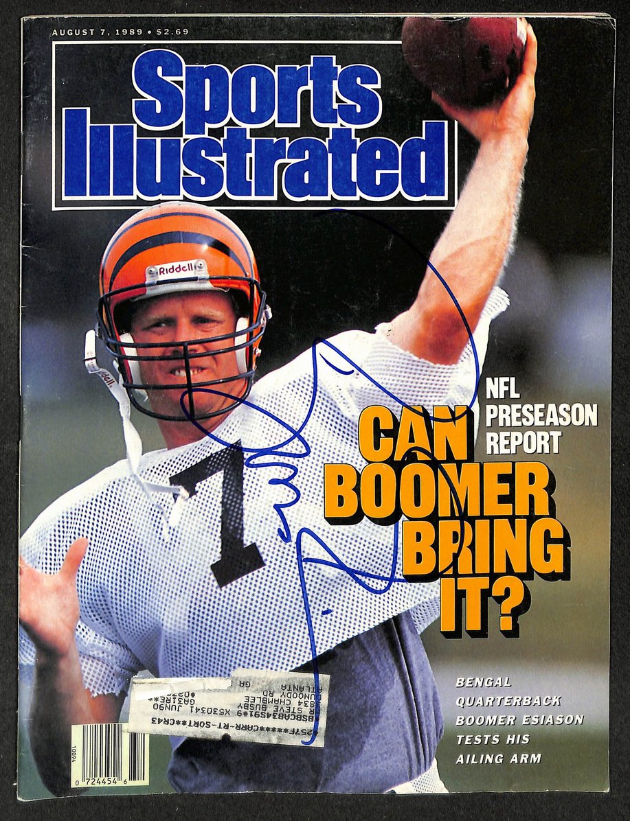 Boomer Esiason Signed/Autographed 1989 Sports Illustrated Bengals JSA 214564
