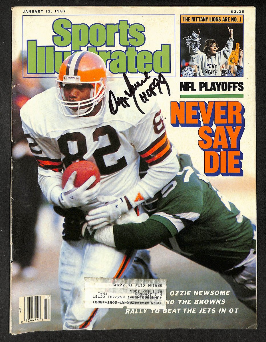 Ozzie Newsome HOF Signed/Autographed 1987 Sports Illustrated Browns JSA 214565