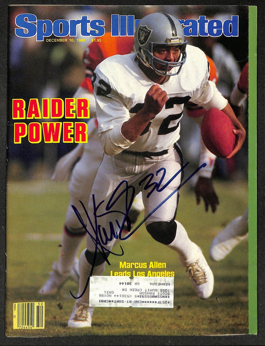 Marcus Allen HOF Signed/Autographed 1985 Sports Illustrated Raiders JSA 214577
