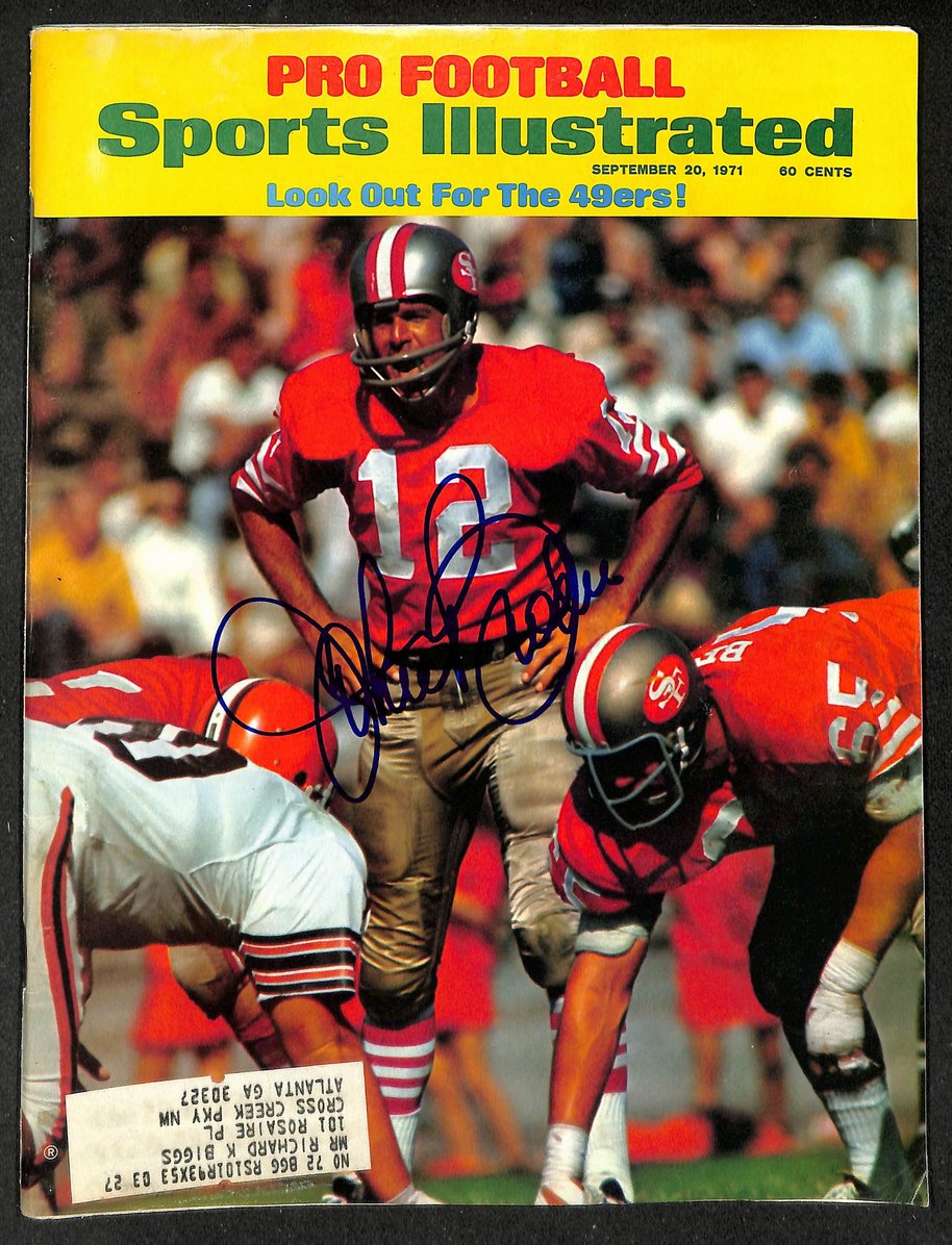 John Brodie Signed/Autographed 1971 Sports Illustrated 49ers JSA 214578