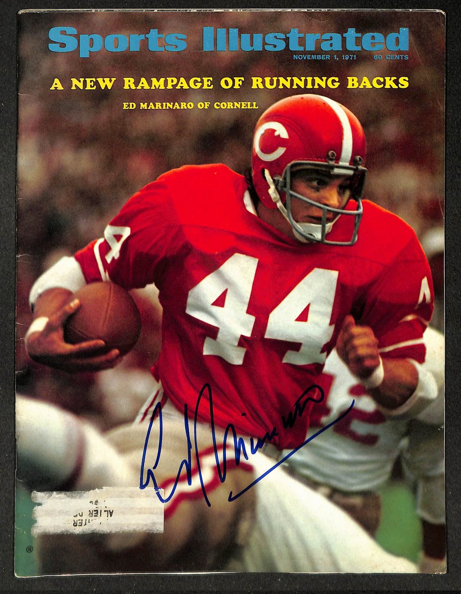 Ed Marinaro Signed/Autographed 1971 Sports Illustrated Cornell JSA 214580