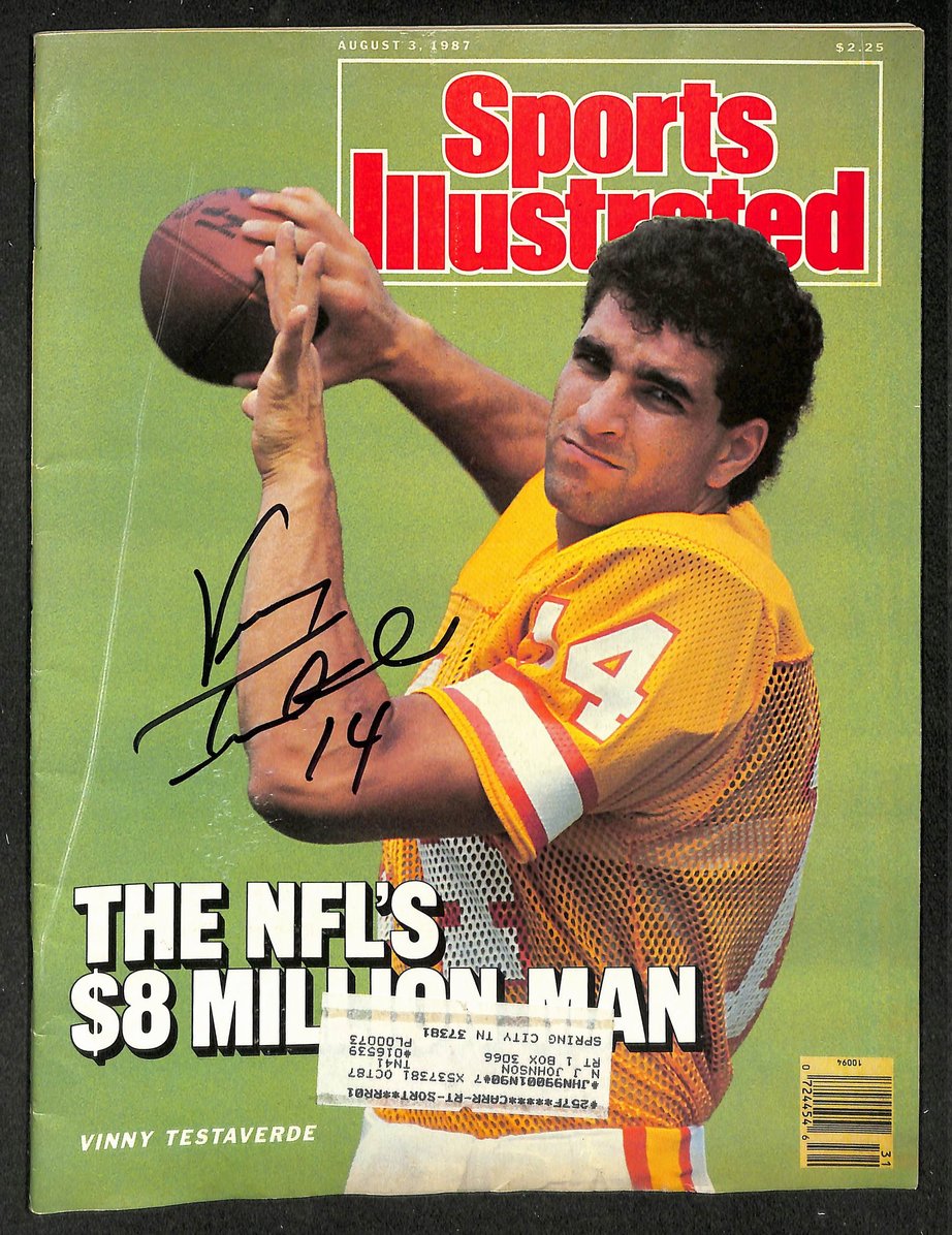 Vinny Testaverde Signed/Autographed 1987 Sports Illustrated Buccaneers JSA 14582