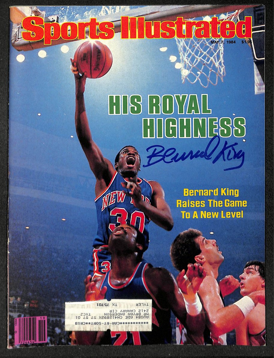 Bernard King HOF Signed/Autographed 1984 Sports Illustrated Knicks JSA 214587