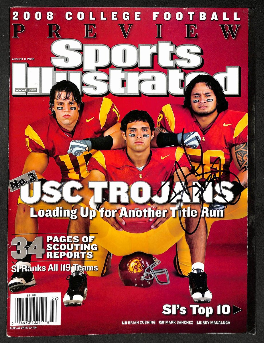 Rey Maualuga Signed/Autographed 2008 Sports Illustrated USC JSA 214567