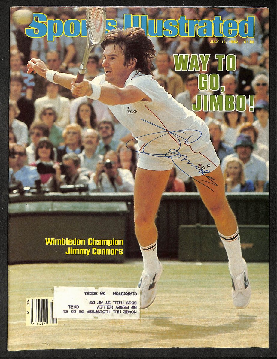 Jimmy Connors Signed/Autographed 1982 Sports Illustrated Tennis JSA 214600