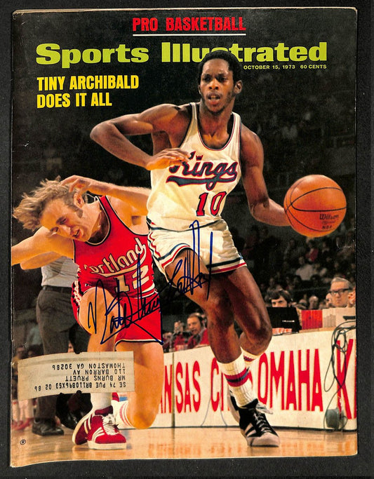 Nate Tiny Archibald HOF Signed 1973 Sports Illustrated Kings JSA 214607
