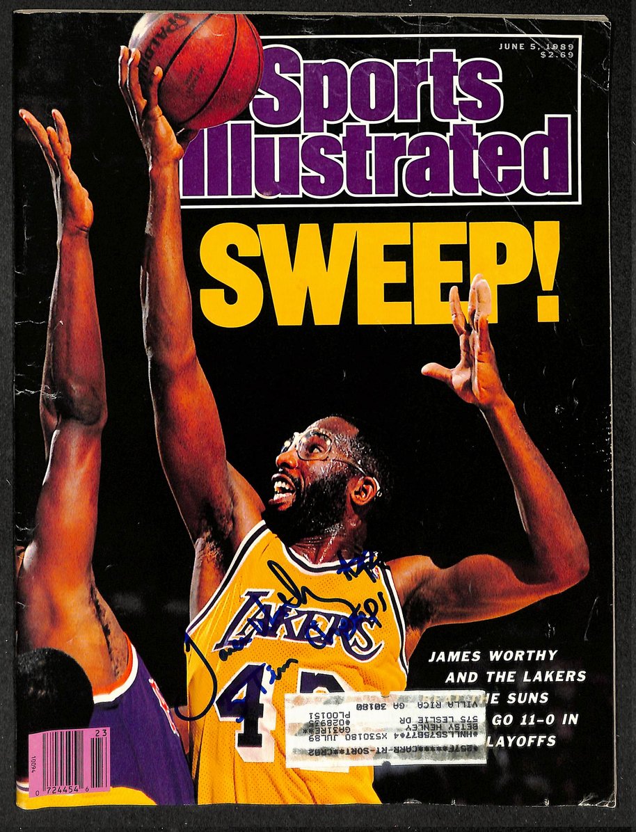 James Worthy HOF Signed/Autographed 1989 Sports Illustrated Lakers JSA 214611