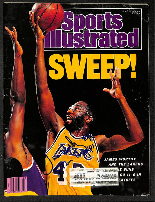 James Worthy HOF Signed/Autographed 1989 Sports Illustrated Lakers JSA 214611