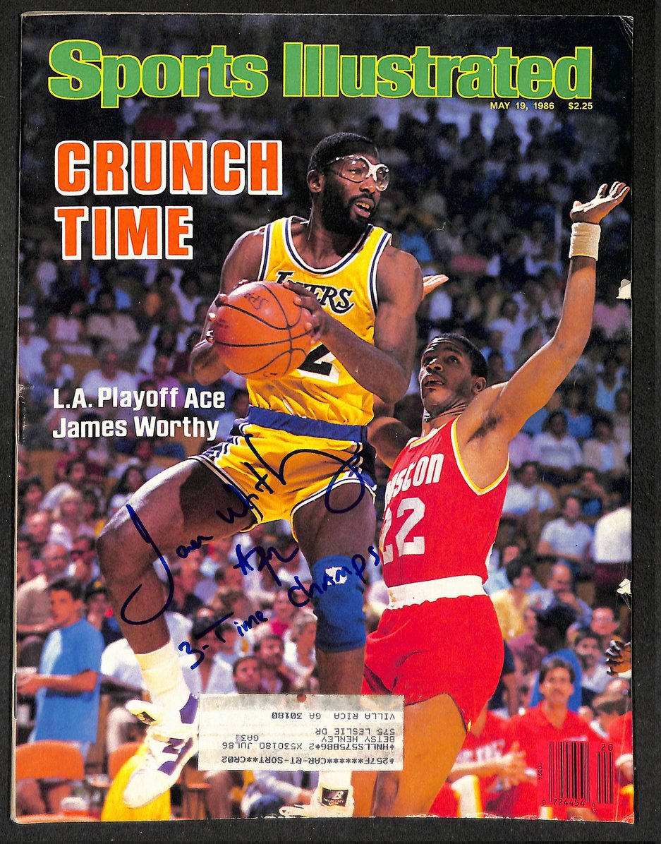 James Worthy HOF Signed/Autographed 1986 Sports Illustrated Lakers JSA 214612