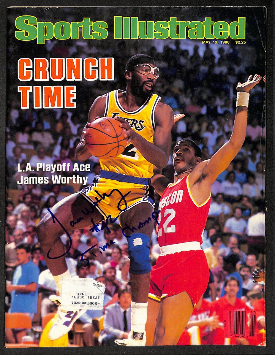 James Worthy HOF Signed/Autographed 1986 Sports Illustrated Lakers JSA 214613