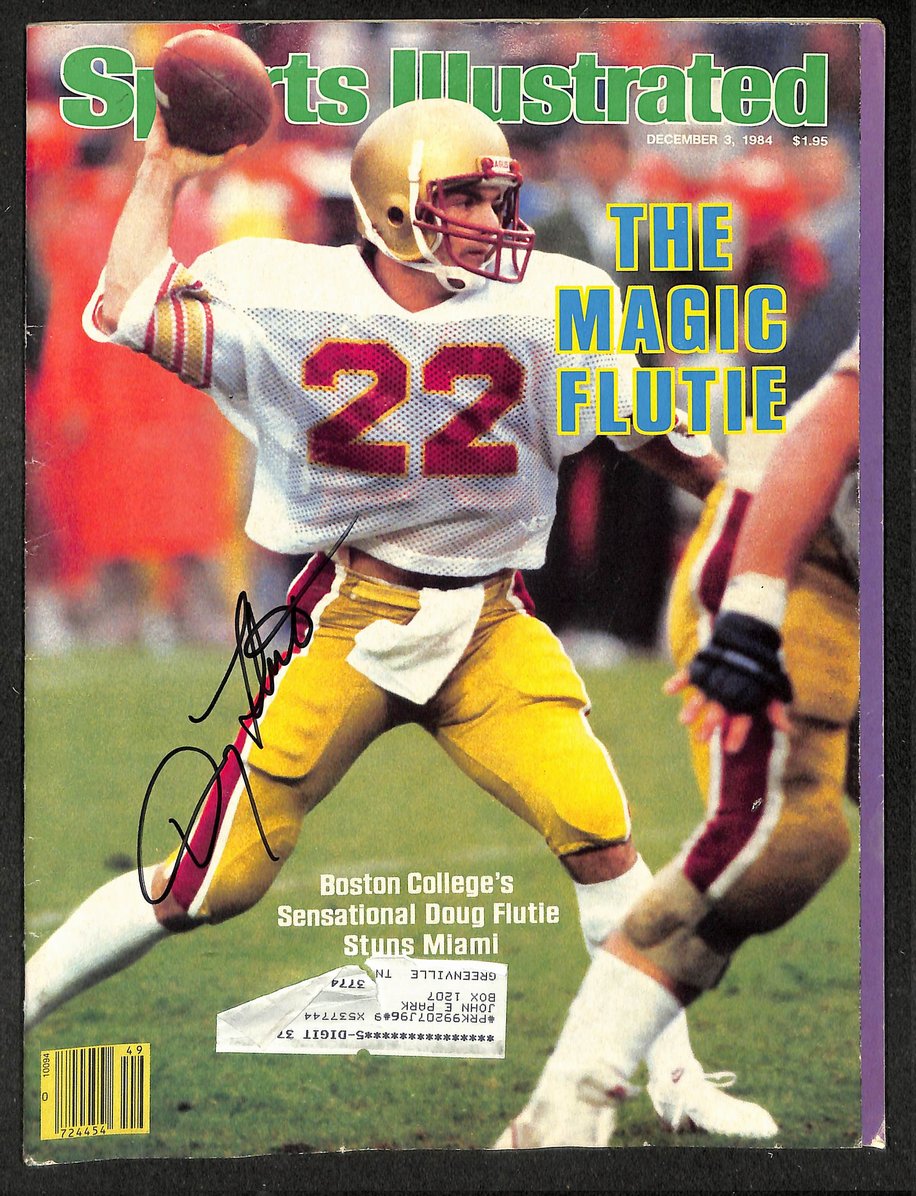 Doug Fluite Signed/Autographed 1984 Sports Illustrated Boston College JSA 214617