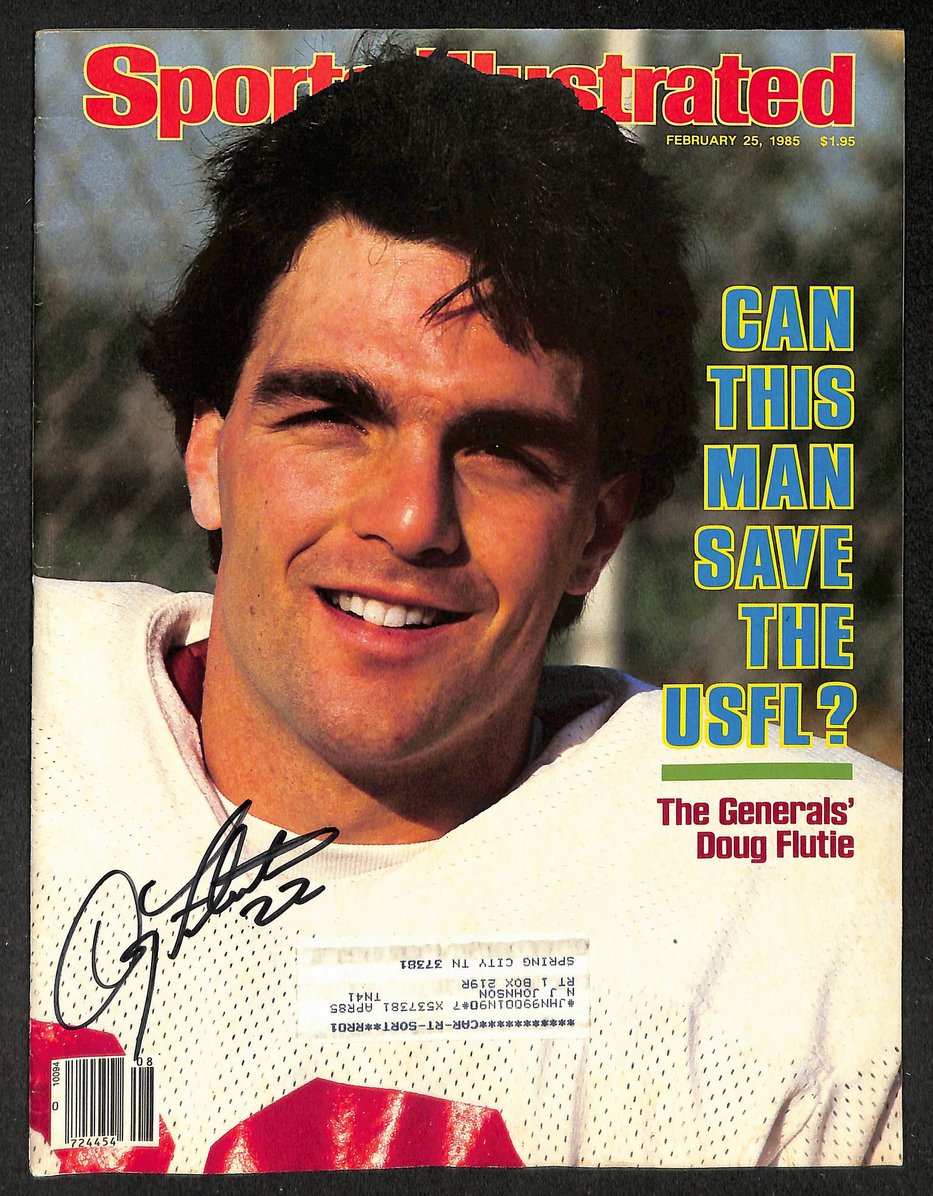 Doug Fluite Signed/Autographed 1985 Sports Illustrated Generals JSA 214618