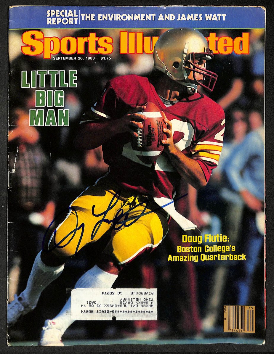 Doug Fluite Signed/Autographed 1983 Sports Illustrated Boston College JSA 214619