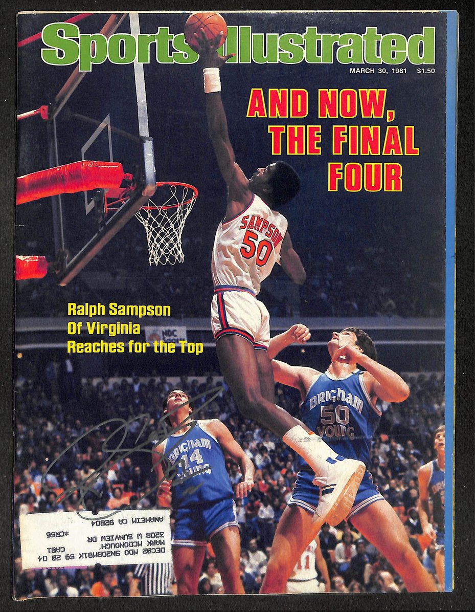 Ralph Sampson Signed/Autographed 1981 Sports Illustrated Virginia JSA 214624