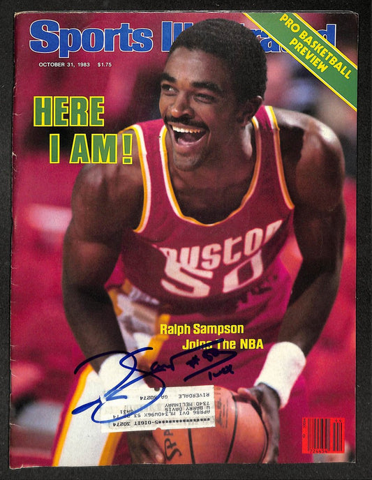 Ralph Sampson HOF Signed/Autographed 1983 Sports Illustrated Rockets JSA 214625