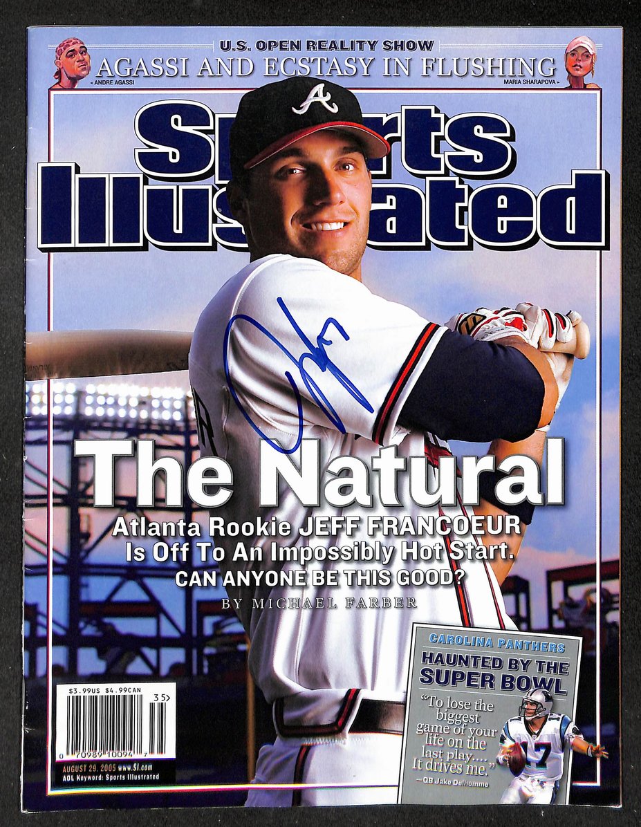 Jeff Francoeur Signed 2005 Sports Illustrated No Label Braves JSA 214628