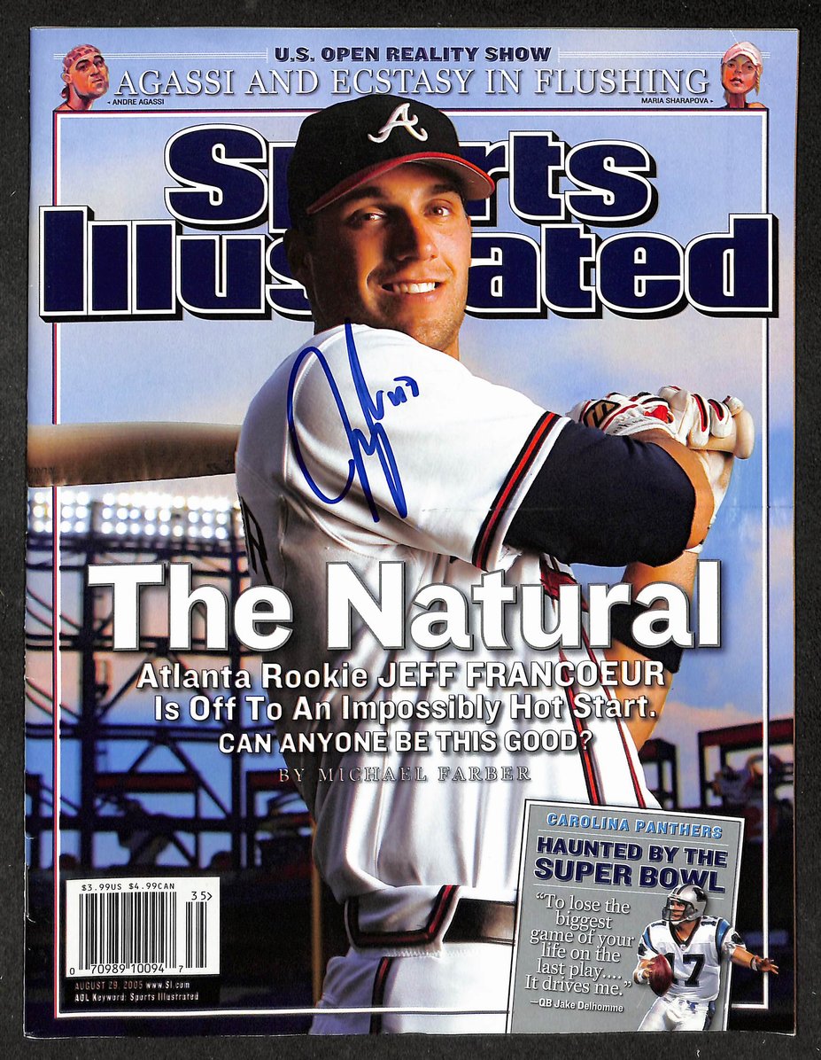Jeff Francoeur Signed 2005 Sports Illustrated No Label Braves JSA 214629