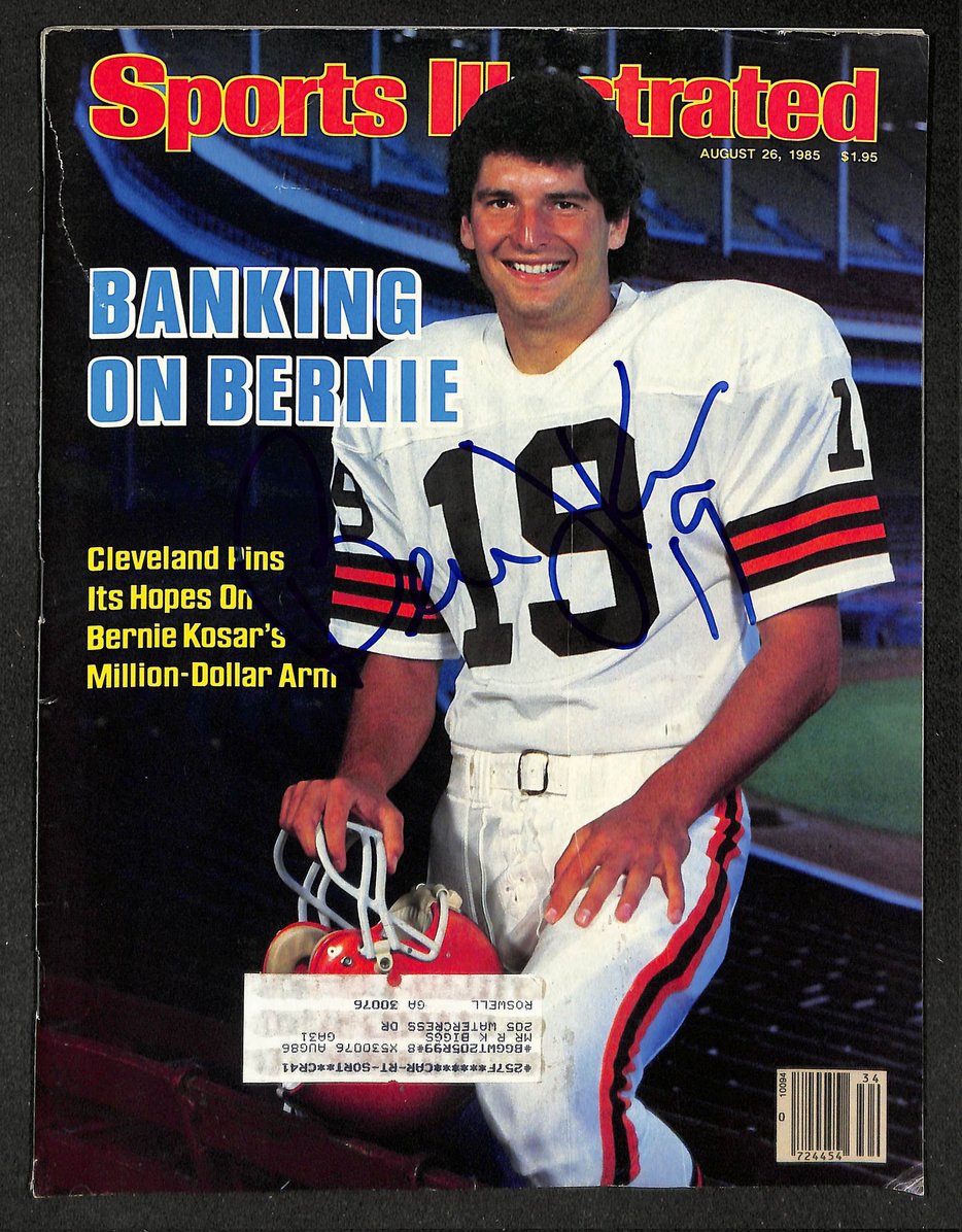 Bernie Kosar Signed/Autographed 1985 Sports Illustrated Browns JSA 214630