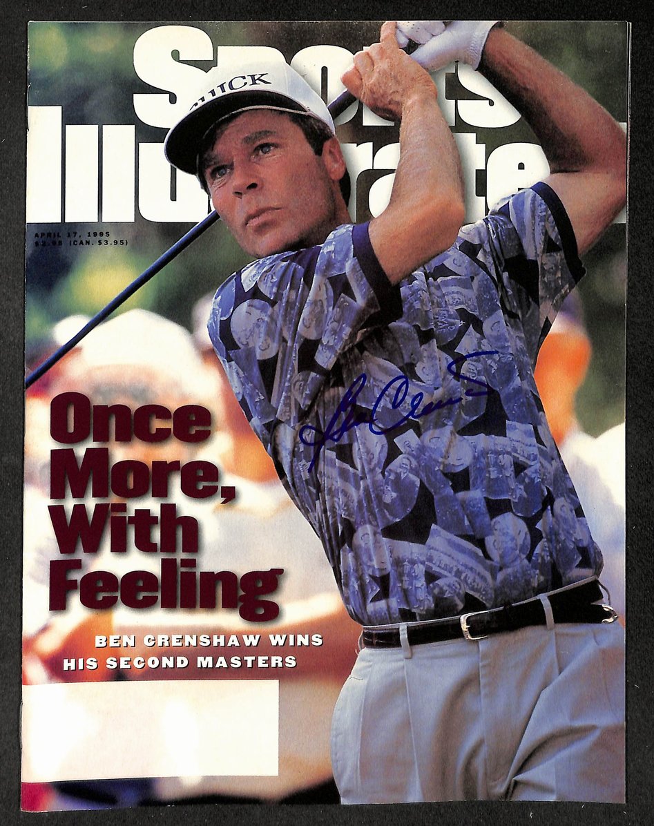 Ben Grenshaw Signed/Autographed 1995 Sports Illustrated PGA Golf JSA 214632