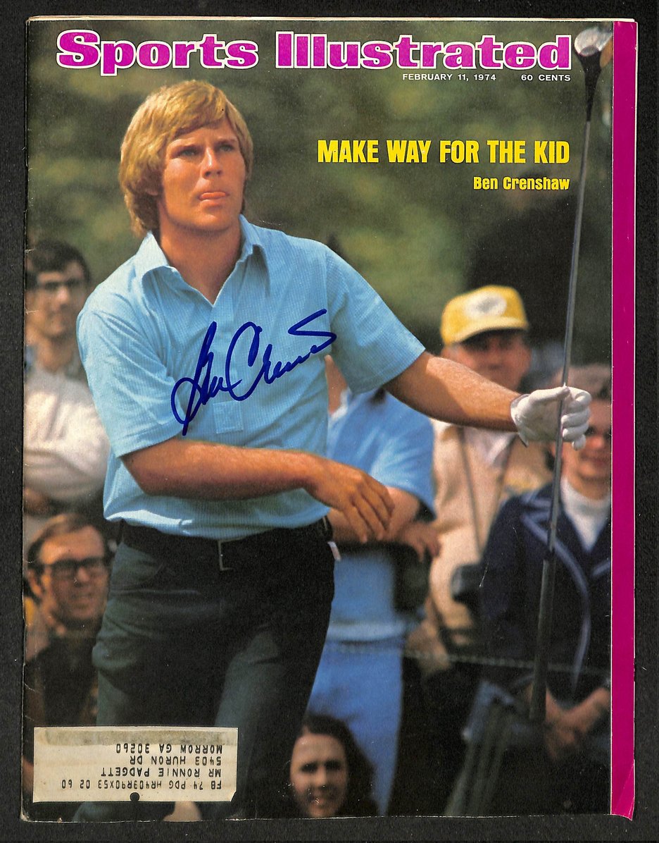 Ben Grenshaw Signed/Autographed 1974 Sports Illustrated PGA Golf JSA 214633