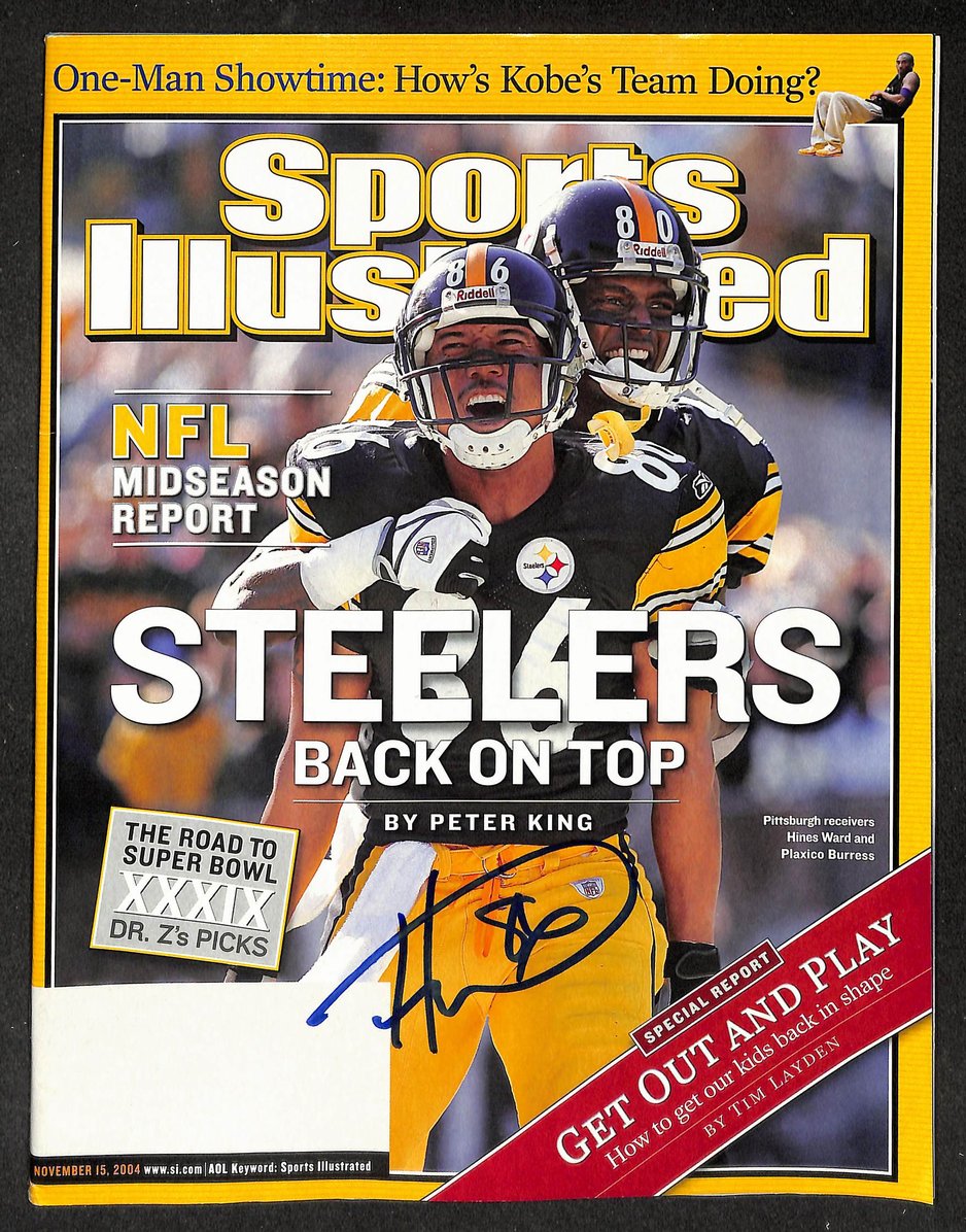 Hines Ward Signed/Autographed 2004 Sports Illustrated Steelers JSA 214635