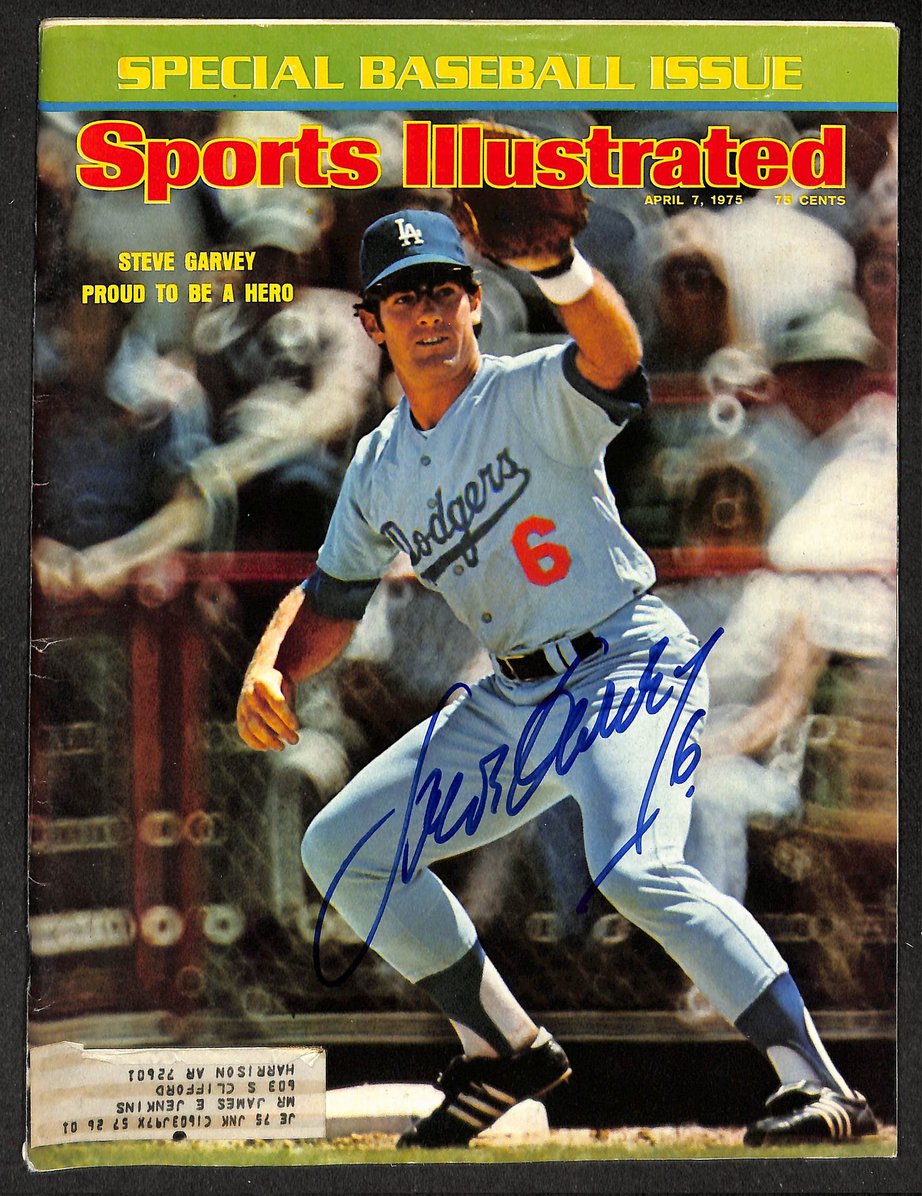 Steve Garvey Signed/Autographed 1975 Sports Illustrated Dodgers JSA 214643