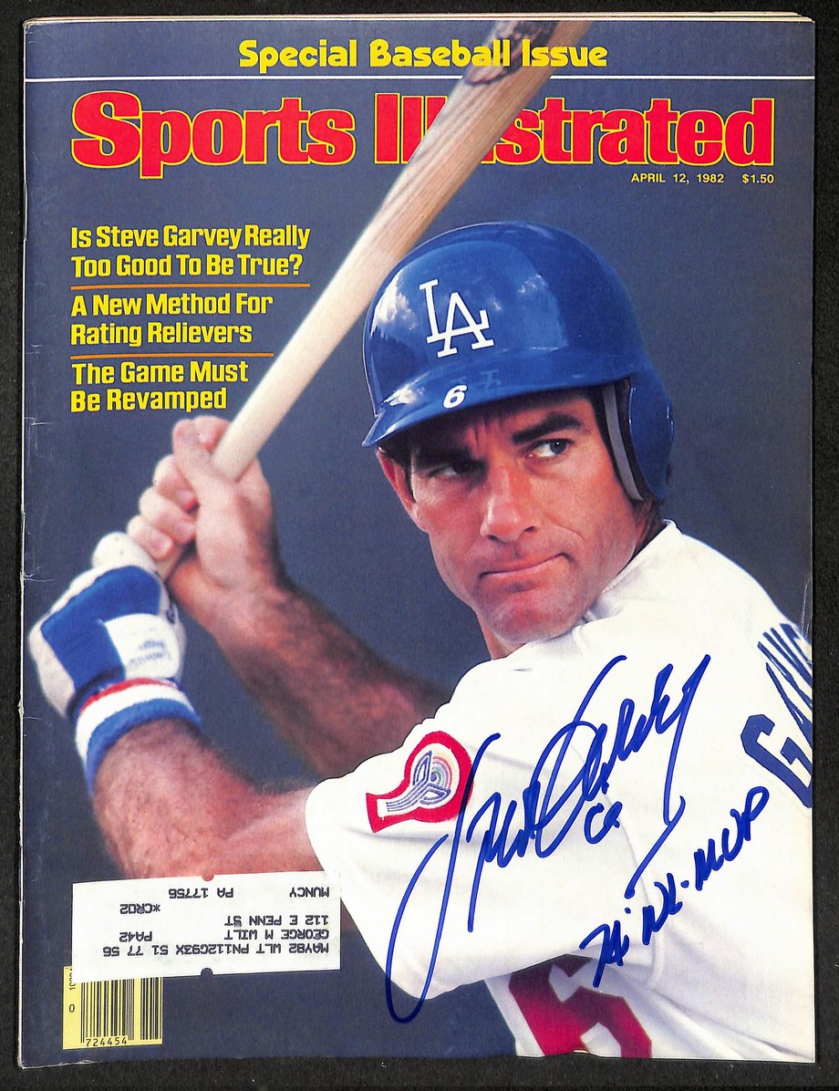 Steve Garvey Signed/Autographed 1982 Sports Illustrated Dodgers JSA 214644