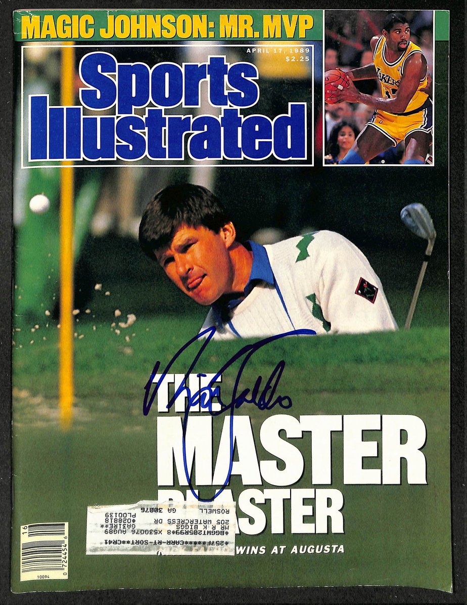 Nick Faldo Signed/Autographed 1989 Sports Illustrated PGA Golf JSA 214646